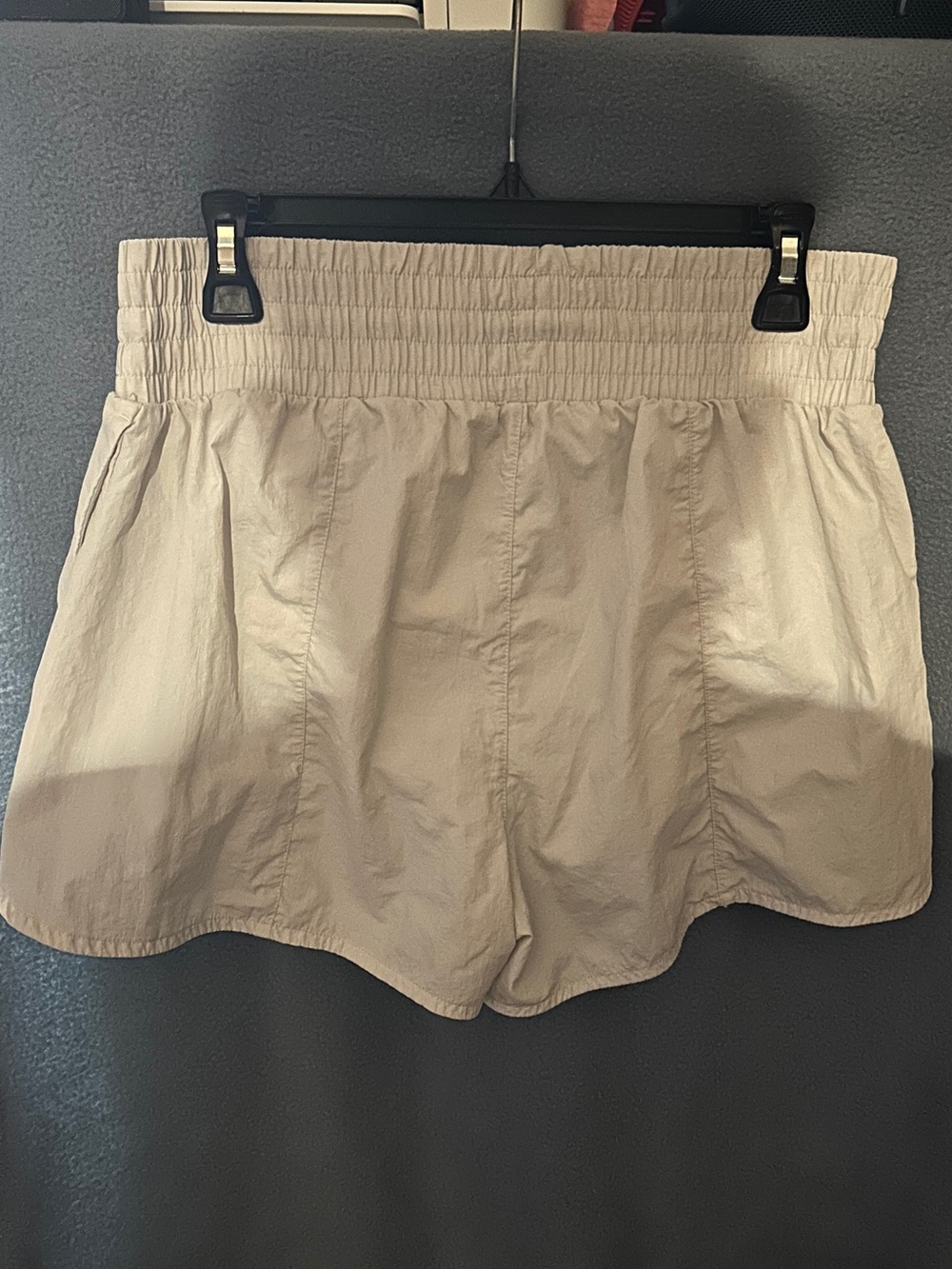 all in motion High-Waist Athletic Shorts in Beige - Picture 2 of 3